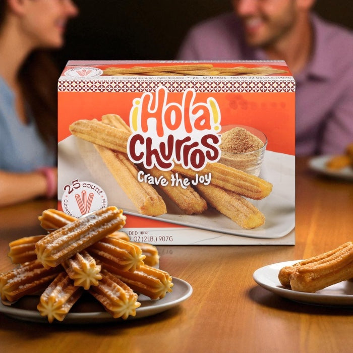 Hola Churros! Pastry Sticks, Cinnamon Sugar, Churros 25 ct