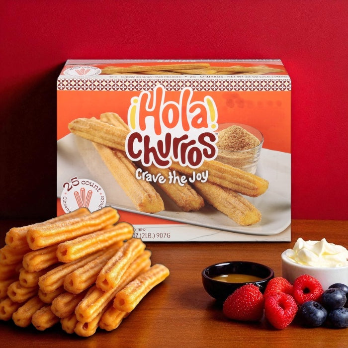 Hola Churros! Pastry Sticks, Cinnamon Sugar, Churros 25 ct