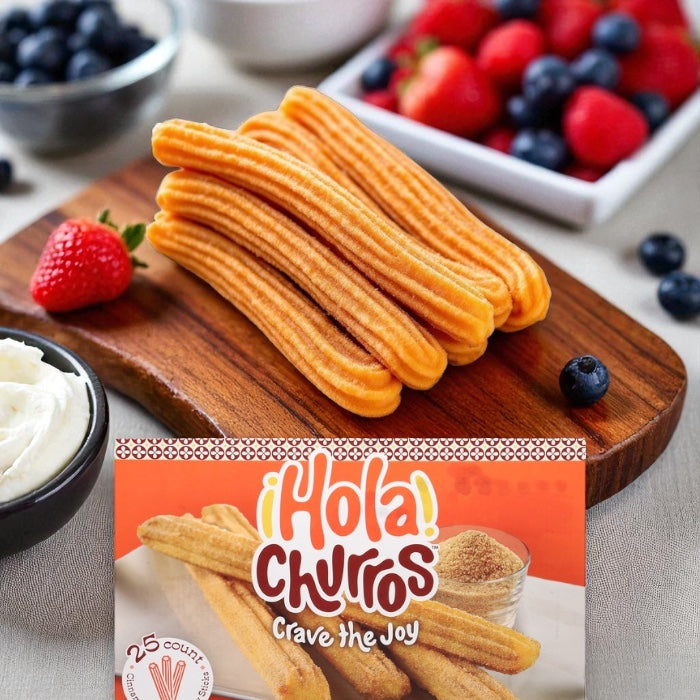 Hola Churros! Pastry Sticks, Cinnamon Sugar, Churros 25 ct