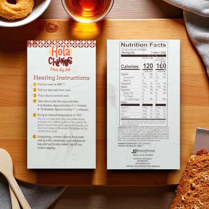 Hola Churros! Pastry Sticks, Cinnamon Sugar, Churros 25 ct