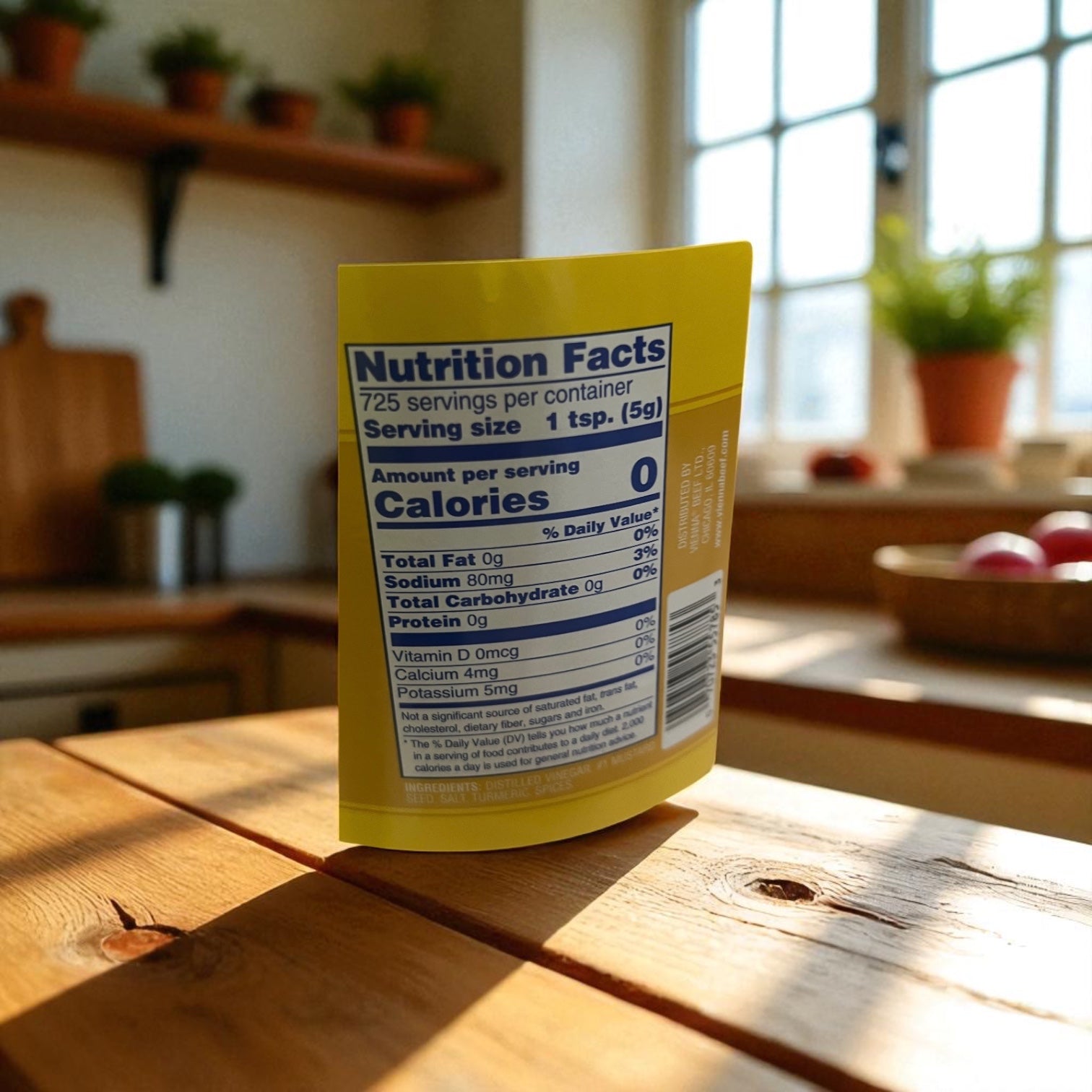 Vienna Yellow Mustard 1 Gallon Container