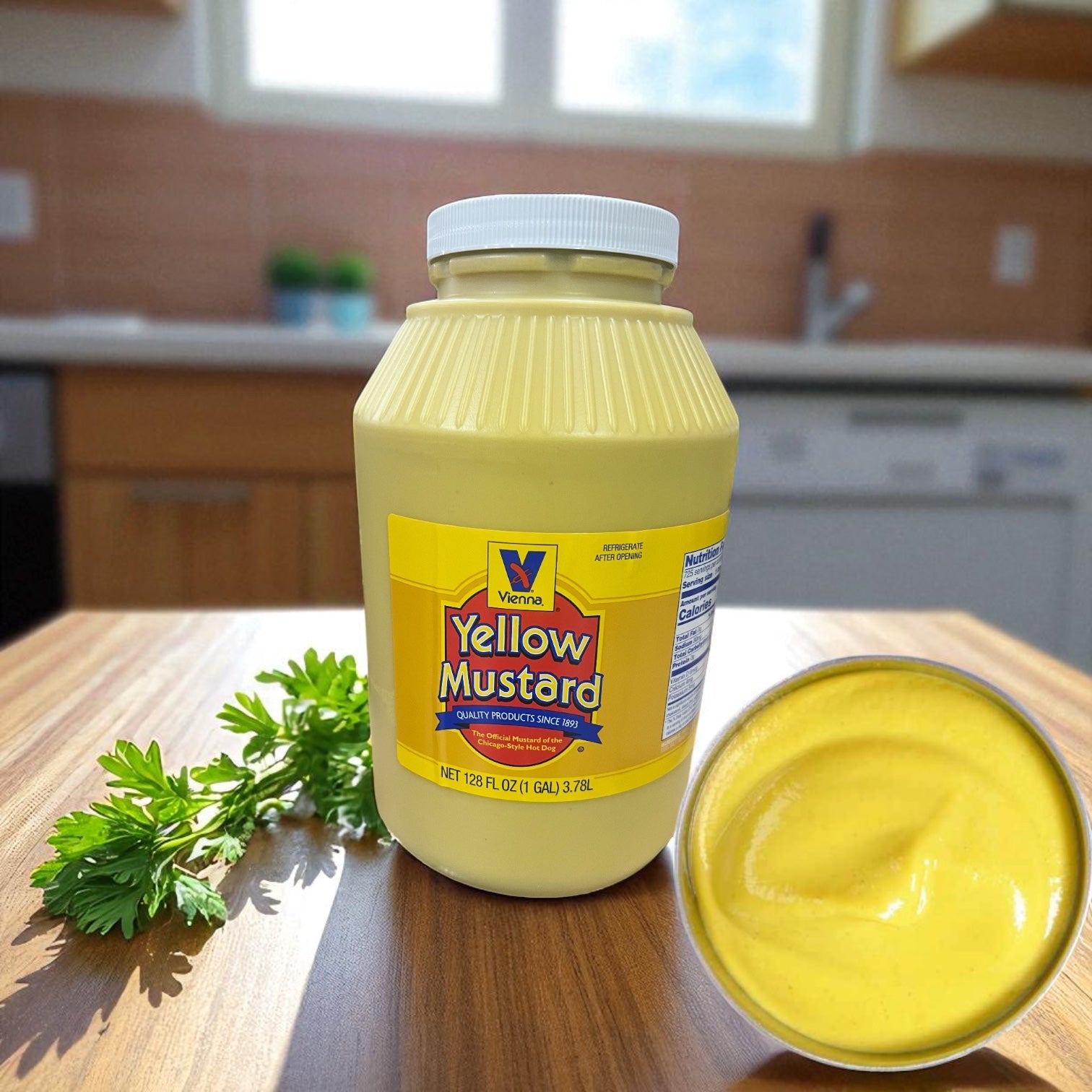 Vienna Yellow Mustard 1 Gallon Container