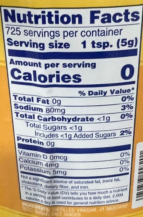 Vienna Dusseldorf Mustard 1 Gallon Container