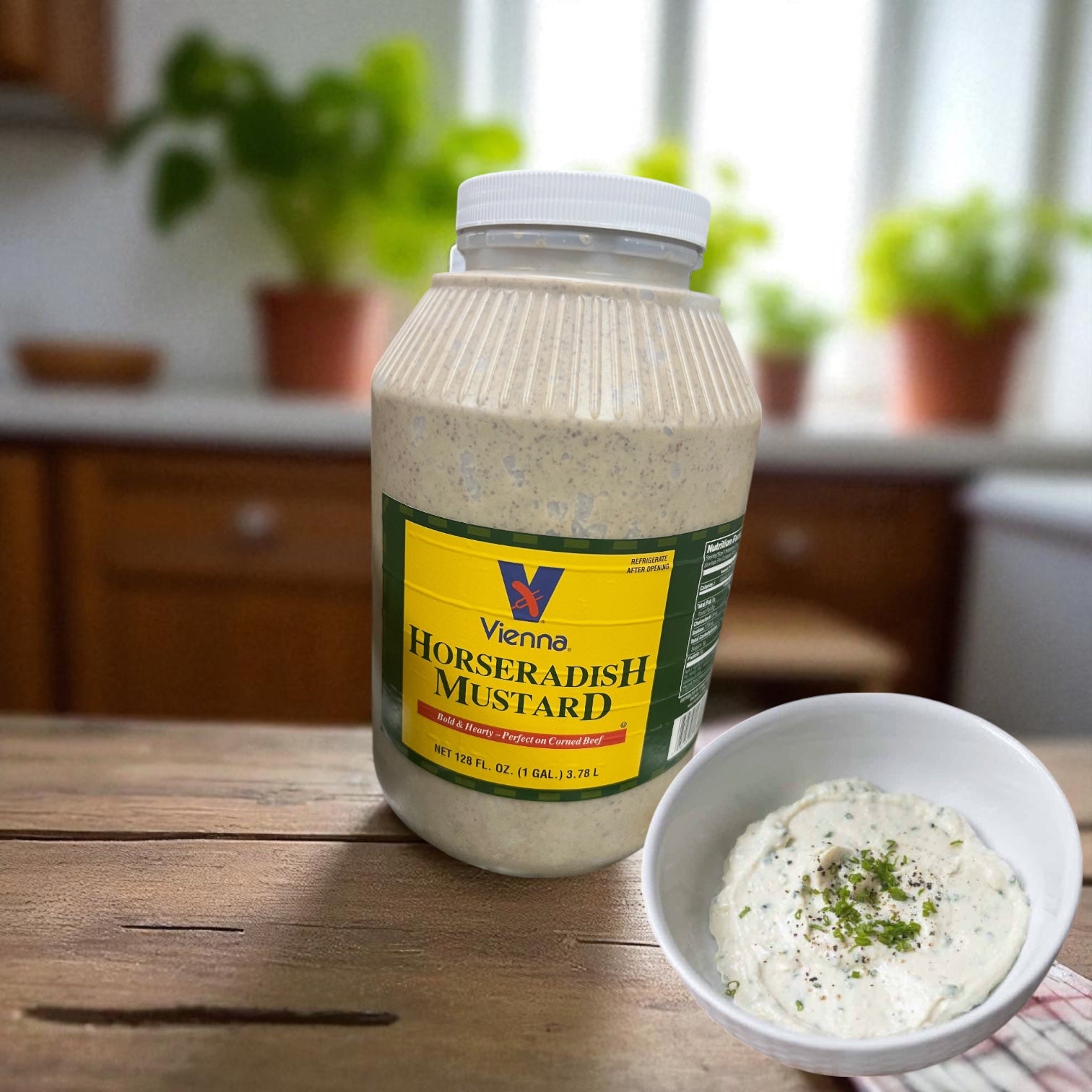 Vienna Horse Radish Mustard 1 Gallon Container