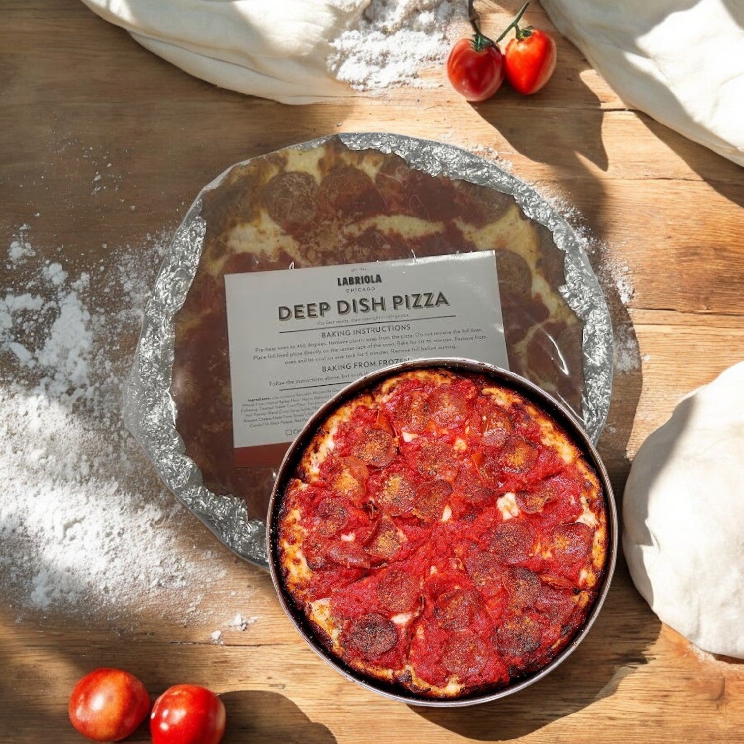 Labriola Chicago Pepperoni Deep Dish Pizza-12inch-1 Count