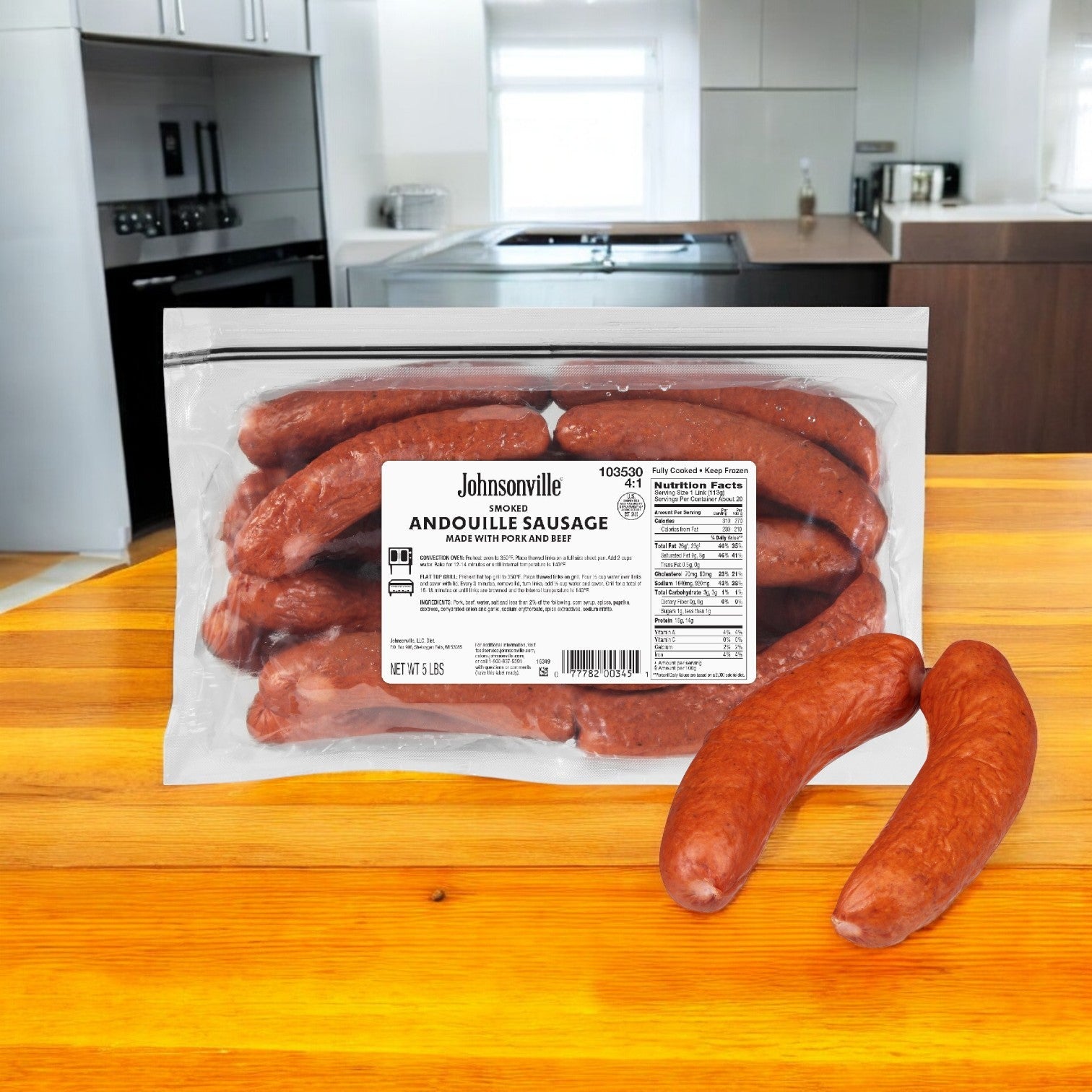 Johnsonville Foods - Andouille Sausage Link (4x1, 2/5 LB)