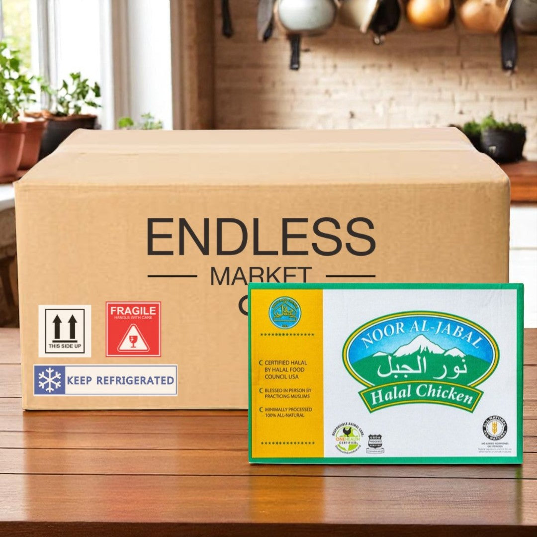 Boneless, Skinless Chicken Breasts, Halal-40Ibs- 1 Case