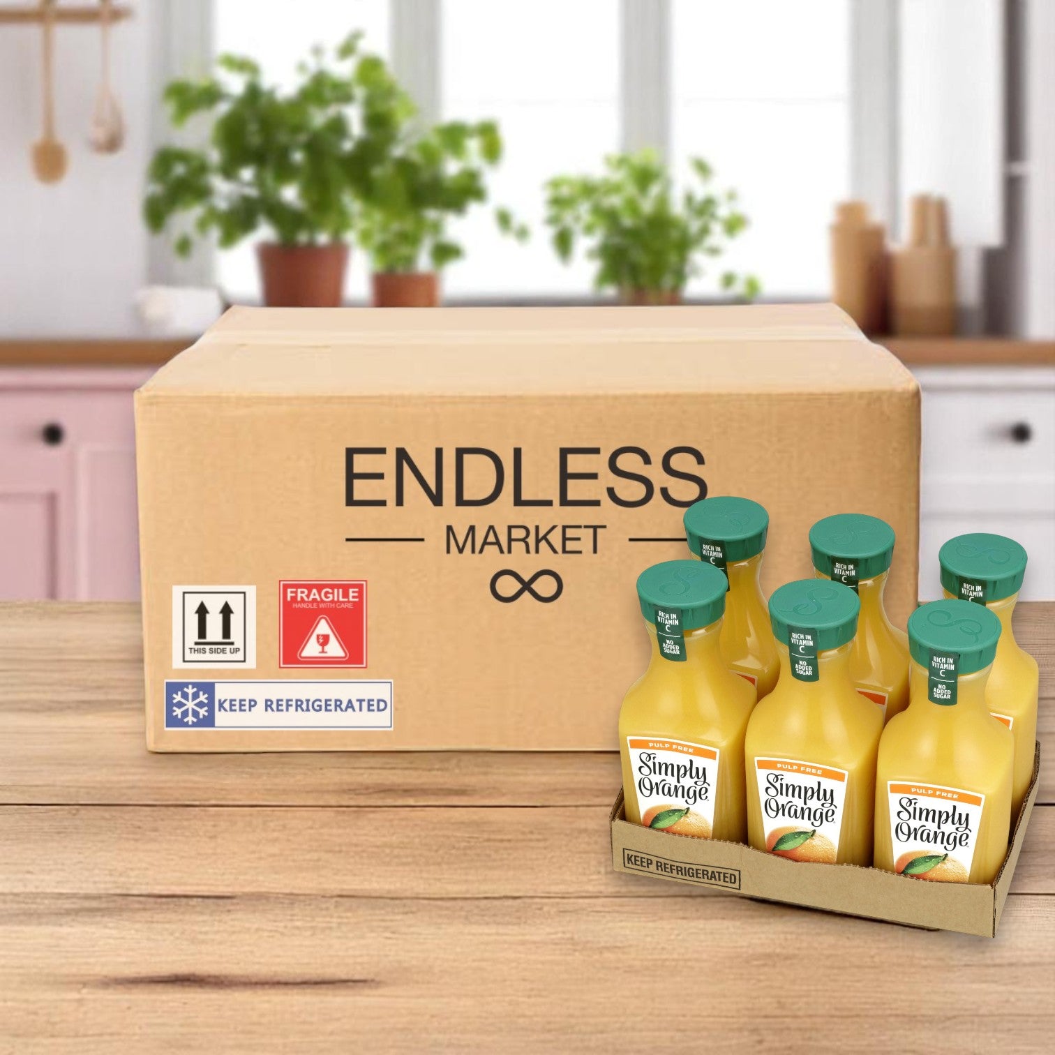 Simply Orange Juice – Original, 6 Pack (52 fl oz Bottles)