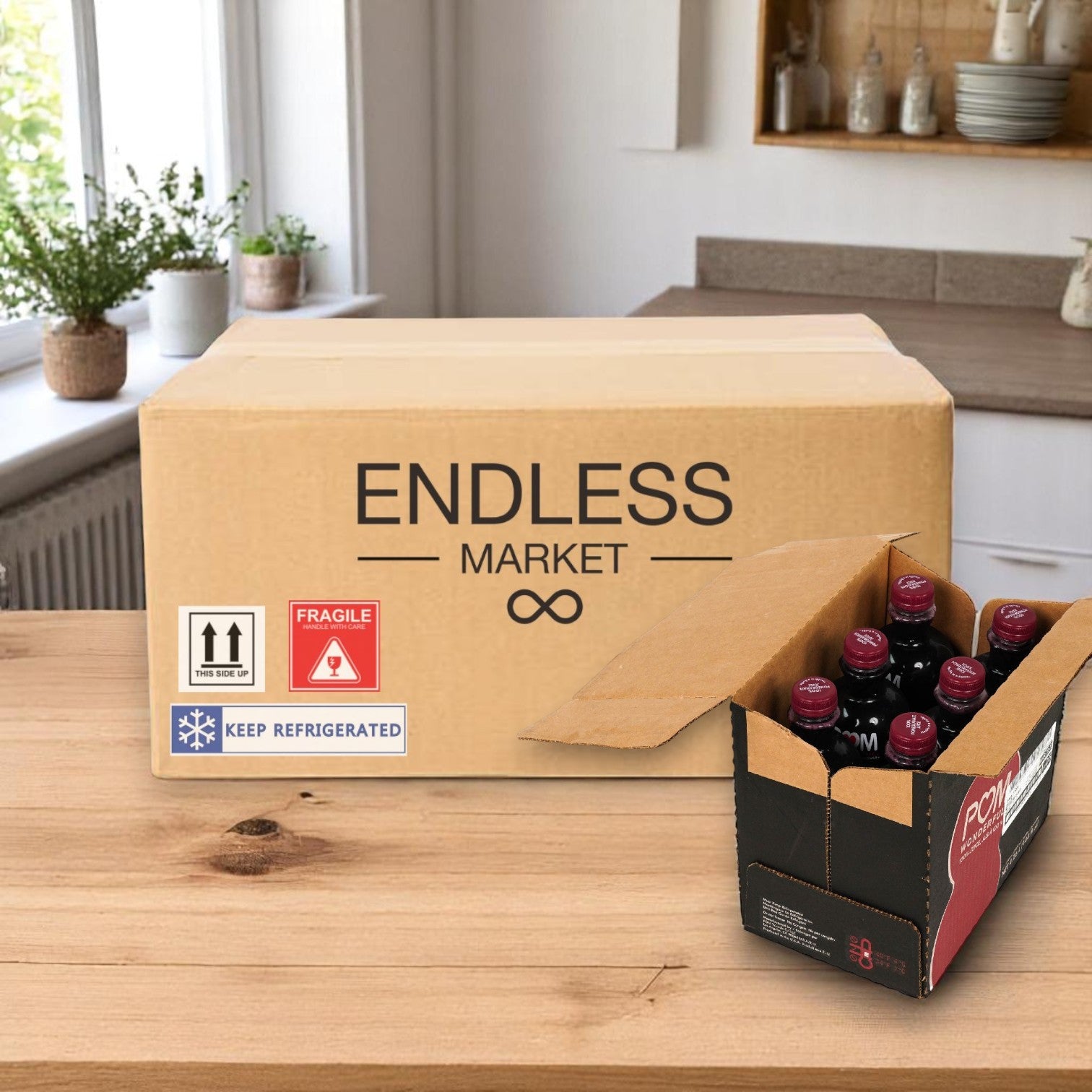 Pom Wonderful 100% Pomegranate Juice – 6 Pack (24 fl oz Bottles)