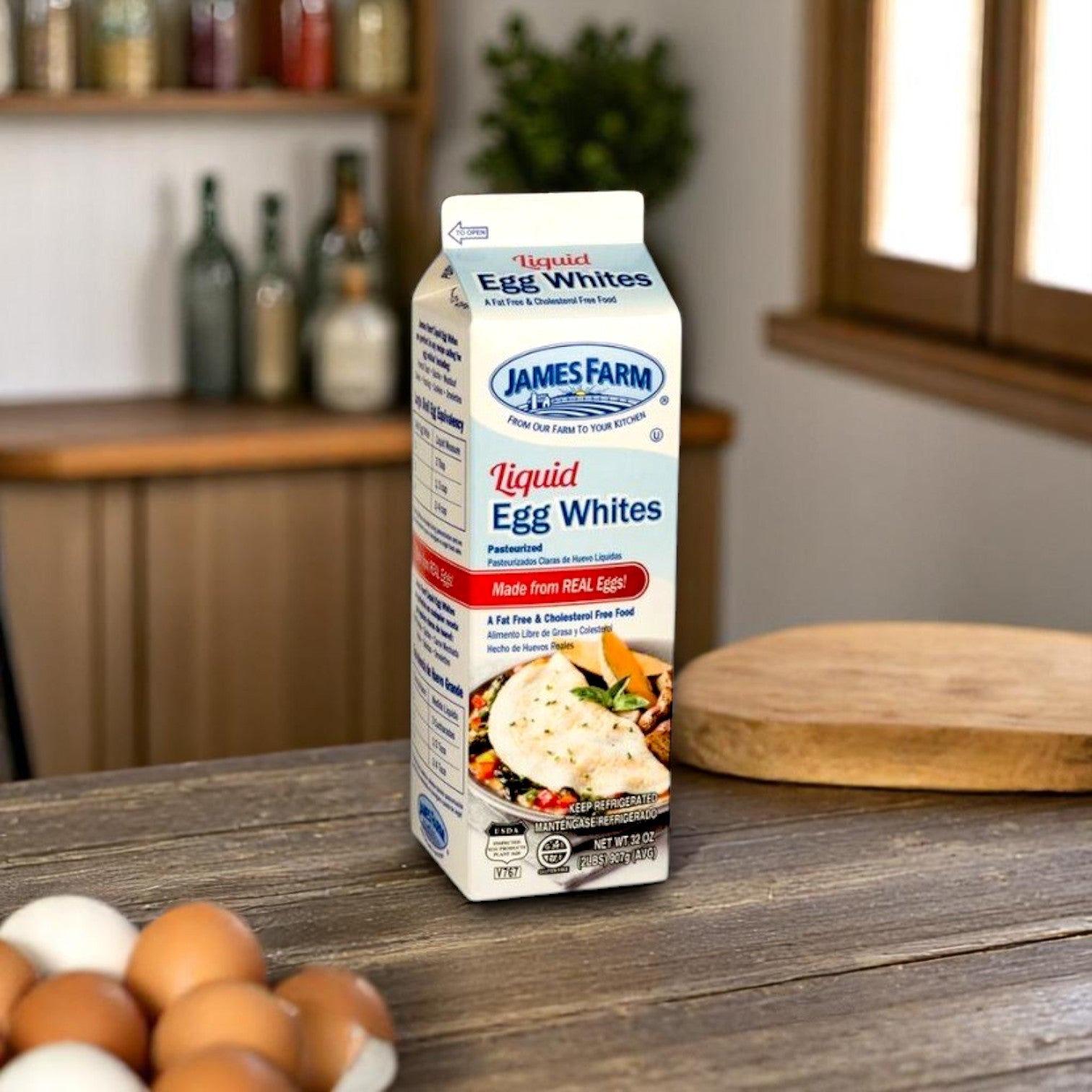 James Farm Egg Whites – 2 lb Carton (Case of 15)