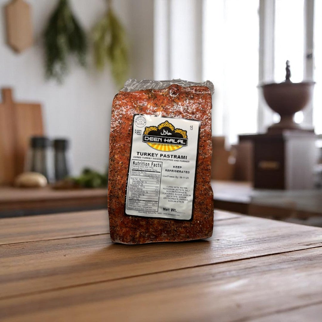 Deen Halal Turkey Pastrami Slab – Approx. 4.0 lb Each