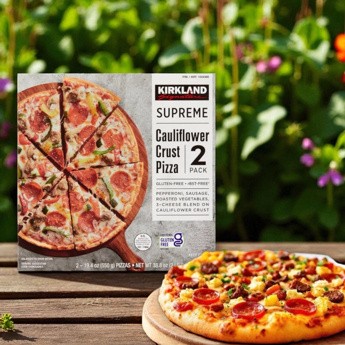 Kirkland Signature Cauliflower Crust Pizza, Supreme, 2-count -1 Pack