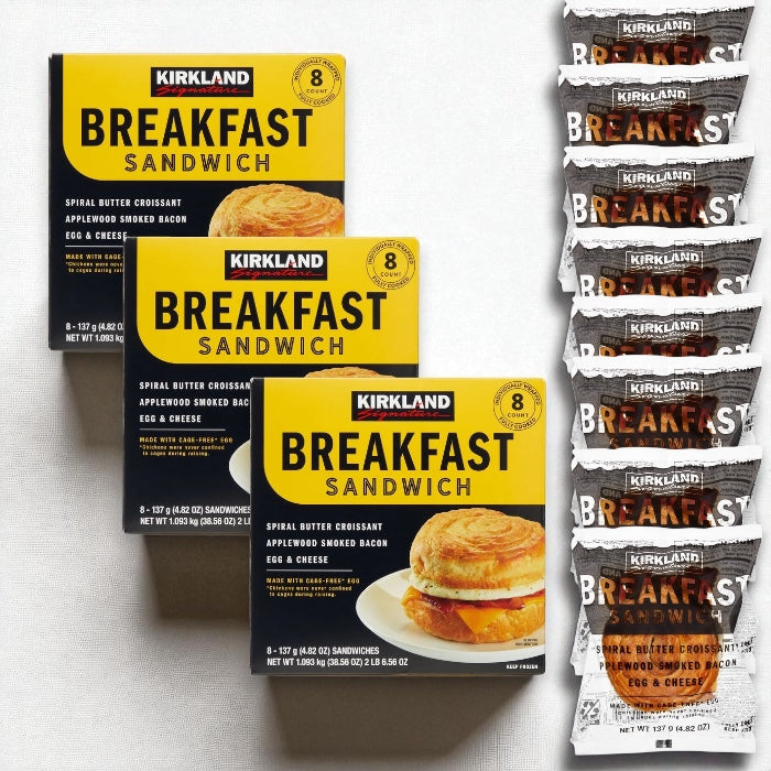 Kirkland Signature Breakfast Sandwich (3 Pack – 24 ct)
