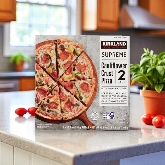 Kirkland Signature Cauliflower Crust Pizza, Supreme, 2-count -1 Pack