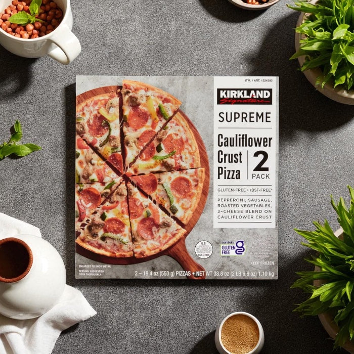 Kirkland Signature Cauliflower Crust Pizza, Supreme, 2-count -1 Pack
