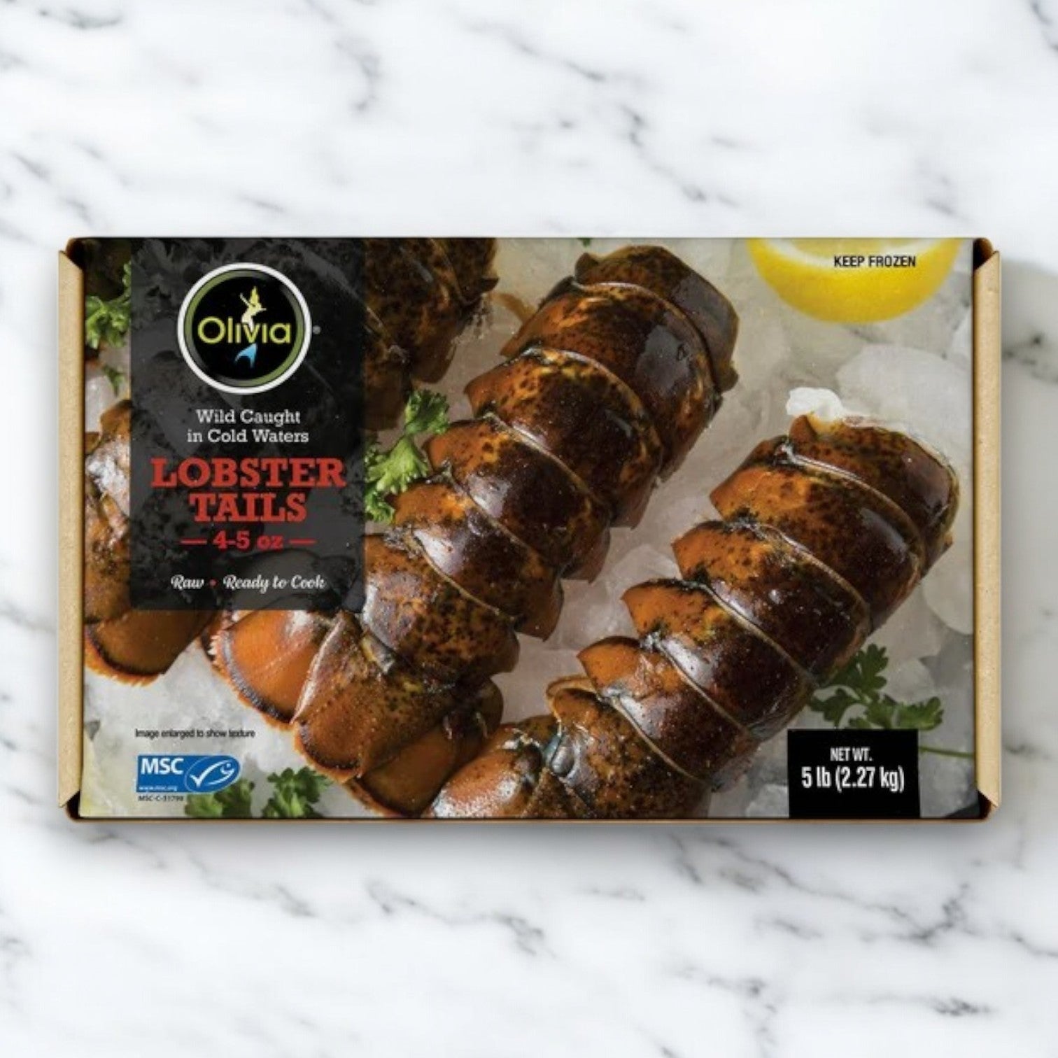 Olivia Lobster Tails, Wild Caught, 4-5 oz, 5 lbs