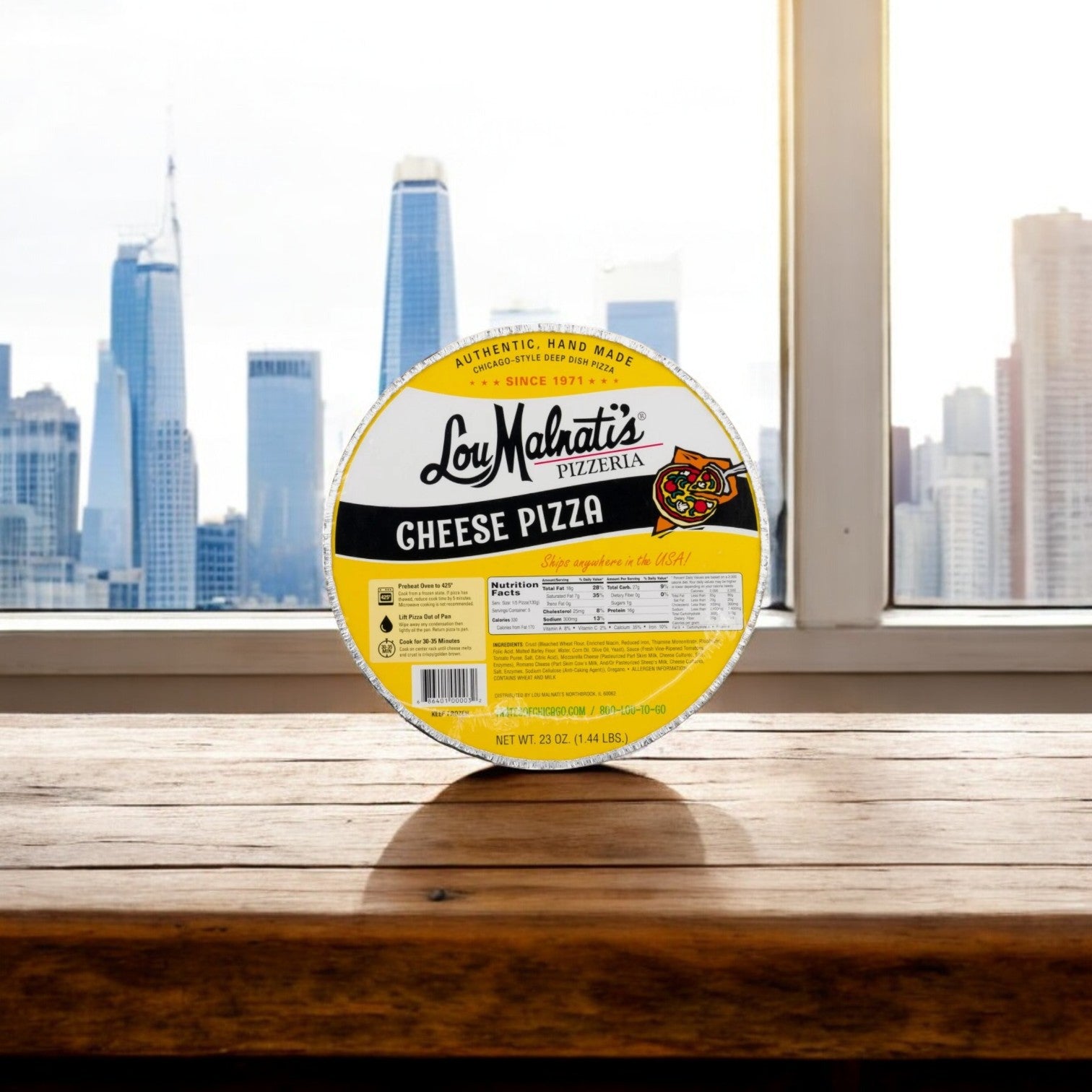 Chicago Comfort Combo – Vienna Beef Italian Style Gravy & Sliced Beef + Lou Malnati’s Cheese Deep Dish Pizza