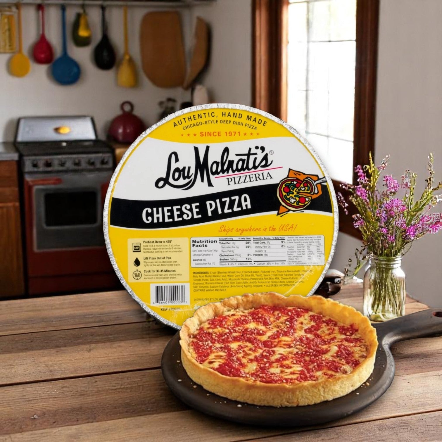 Chicago Classics Trio – Lou Malnati’s Cheese Deep Dish, Giordano’s Sausage Deep Dish & Garrett Popcorn Mix