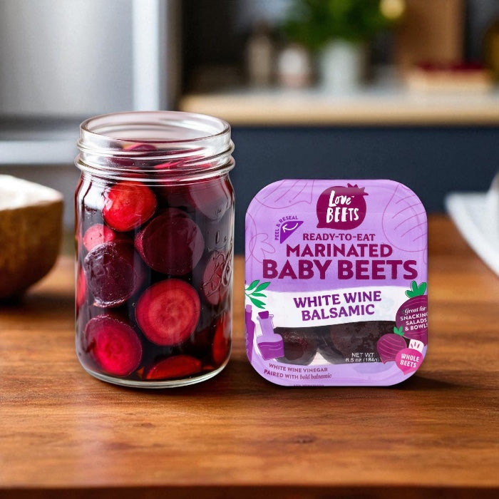 Love Beets Baby Beets, White Wine Balsamic, Marinated 6.5 oz