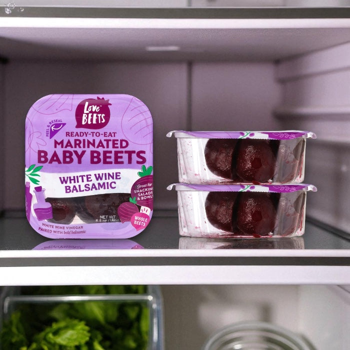 Love Beets Baby Beets, White Wine Balsamic, Marinated 6.5 oz (2-Pack )