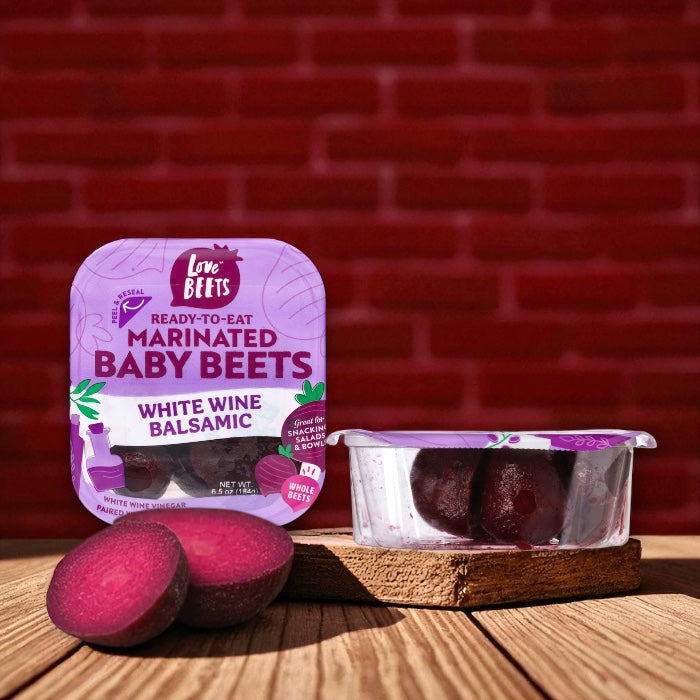 Love Beets Baby Beets, White Wine Balsamic, Marinated 6.5 oz
