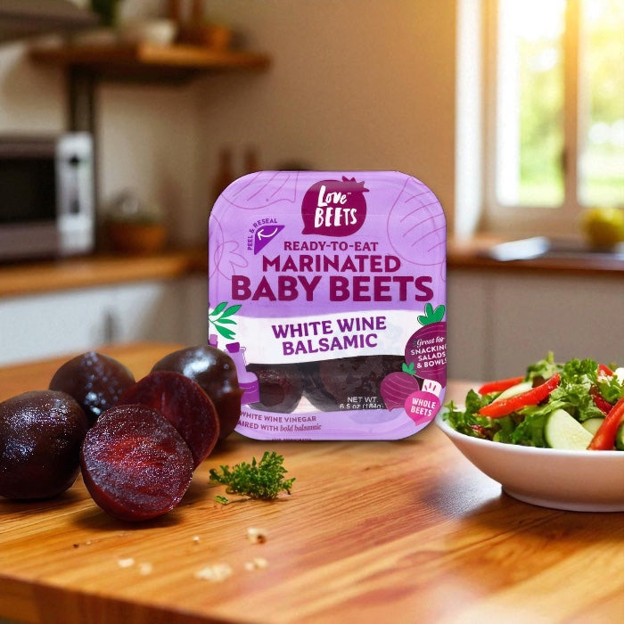 Love Beets Baby Beets, White Wine Balsamic, Marinated 6.5 oz