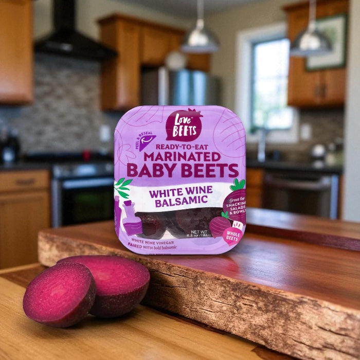 Love Beets Baby Beets, White Wine Balsamic, Marinated 6.5 oz