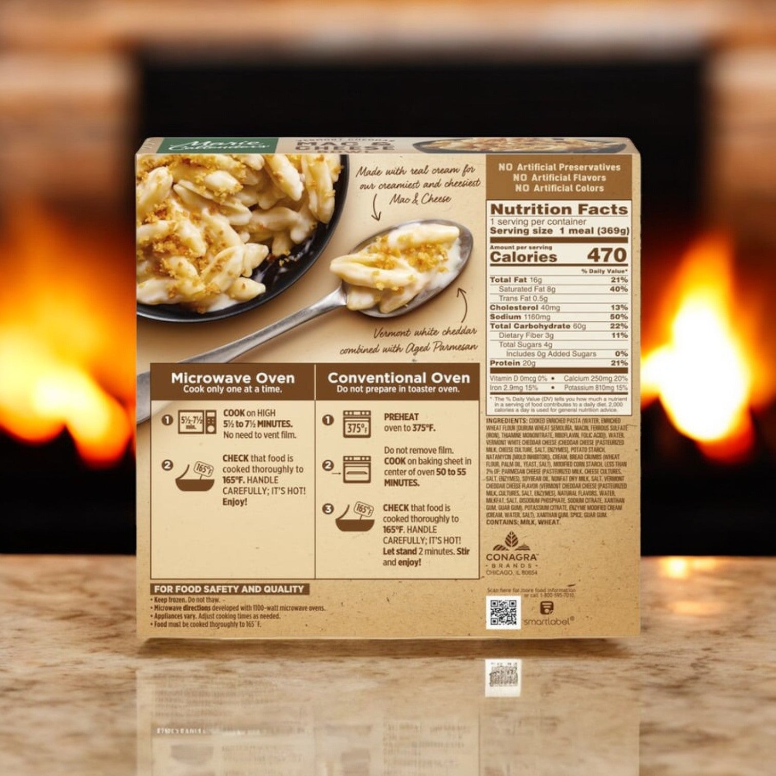 Marie Callender's Creamy Vermont Mac & Cheese Bowl Frozen Meal, 13 oz.