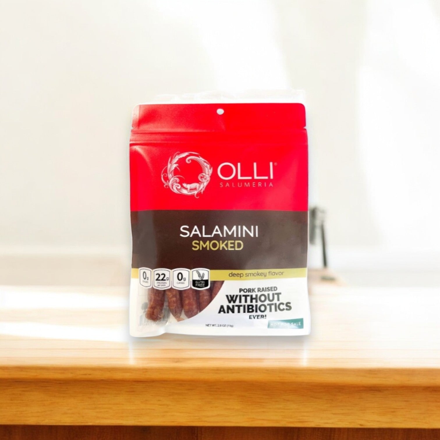 Olli Salumeria Smoked Salamini, 2.6 oz. - 1 Case, 7 Packs