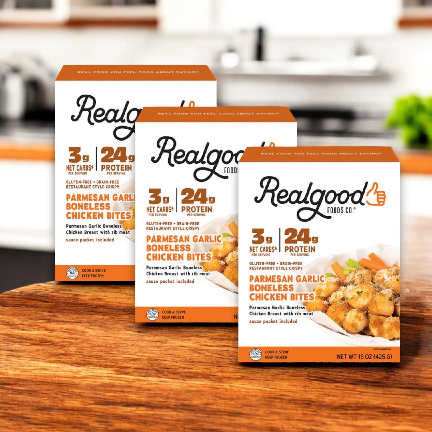 Real Good Foods Low Carb Parmesan Garlic Boneless Chicken Bites