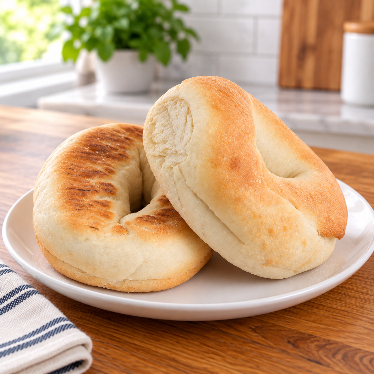 Lender's Plain Bagels – Sliced, 2.3 oz Each - 12 Packs × 6 Bagels - 1 Case
