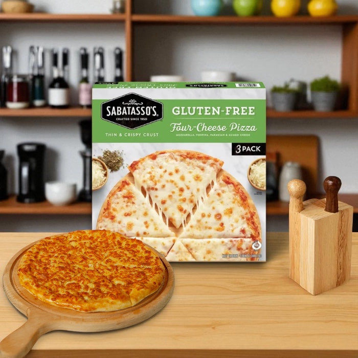 Sabatasso's Gluten-Free Four Cheese Pizza- 1 Pack- 3 Total Pizzas