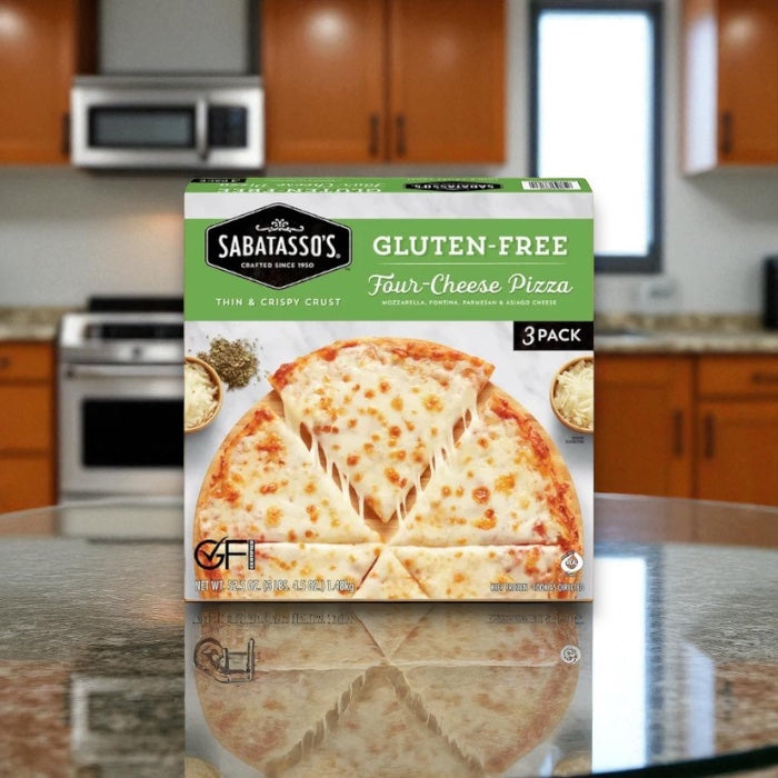 Sabatasso's Gluten-Free Four Cheese Pizza- 1 Pack- 3 Total Pizzas