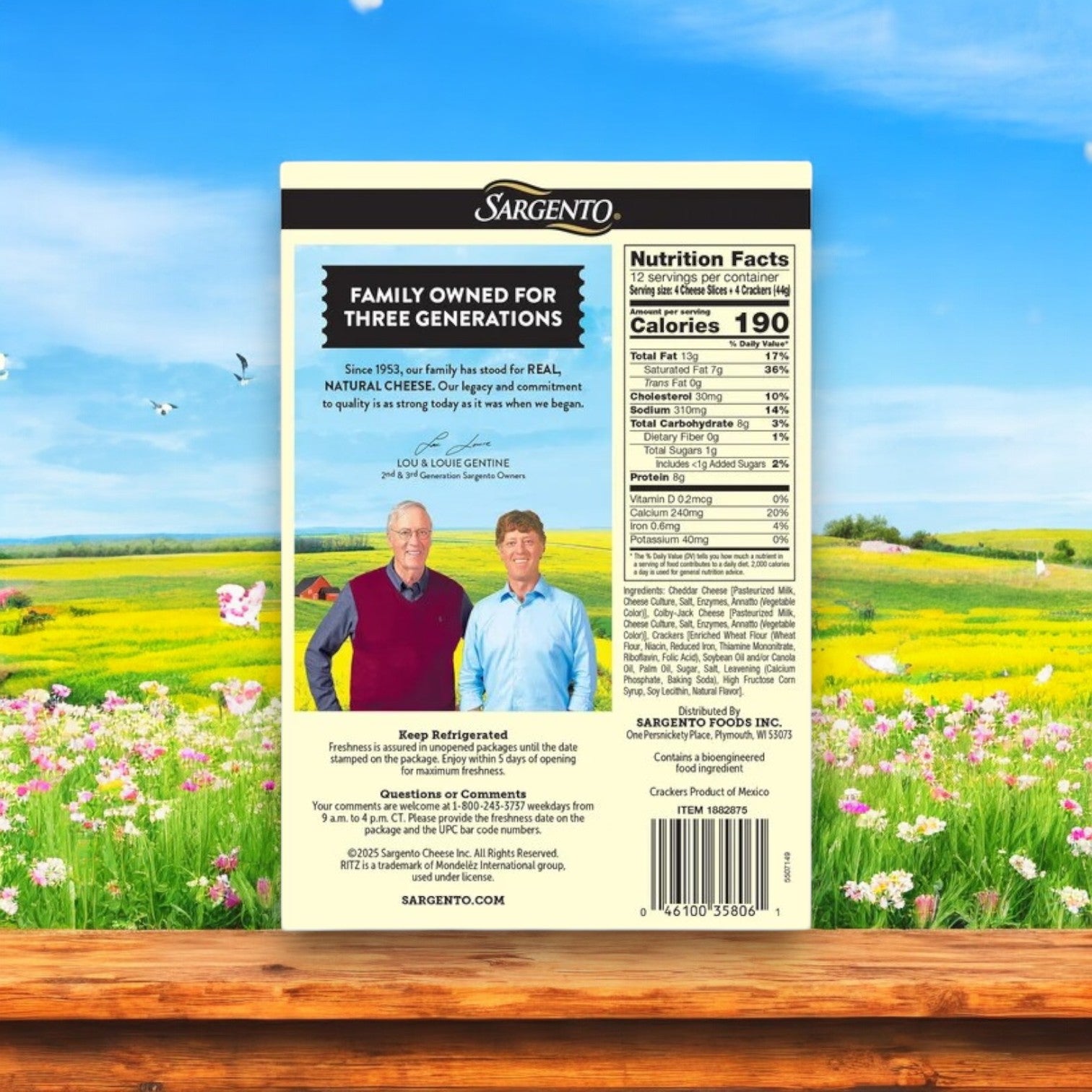 Sargento Shareables Cheese & Ritz Crackers | 6 oz, 3 Packs - 9 Trays Total