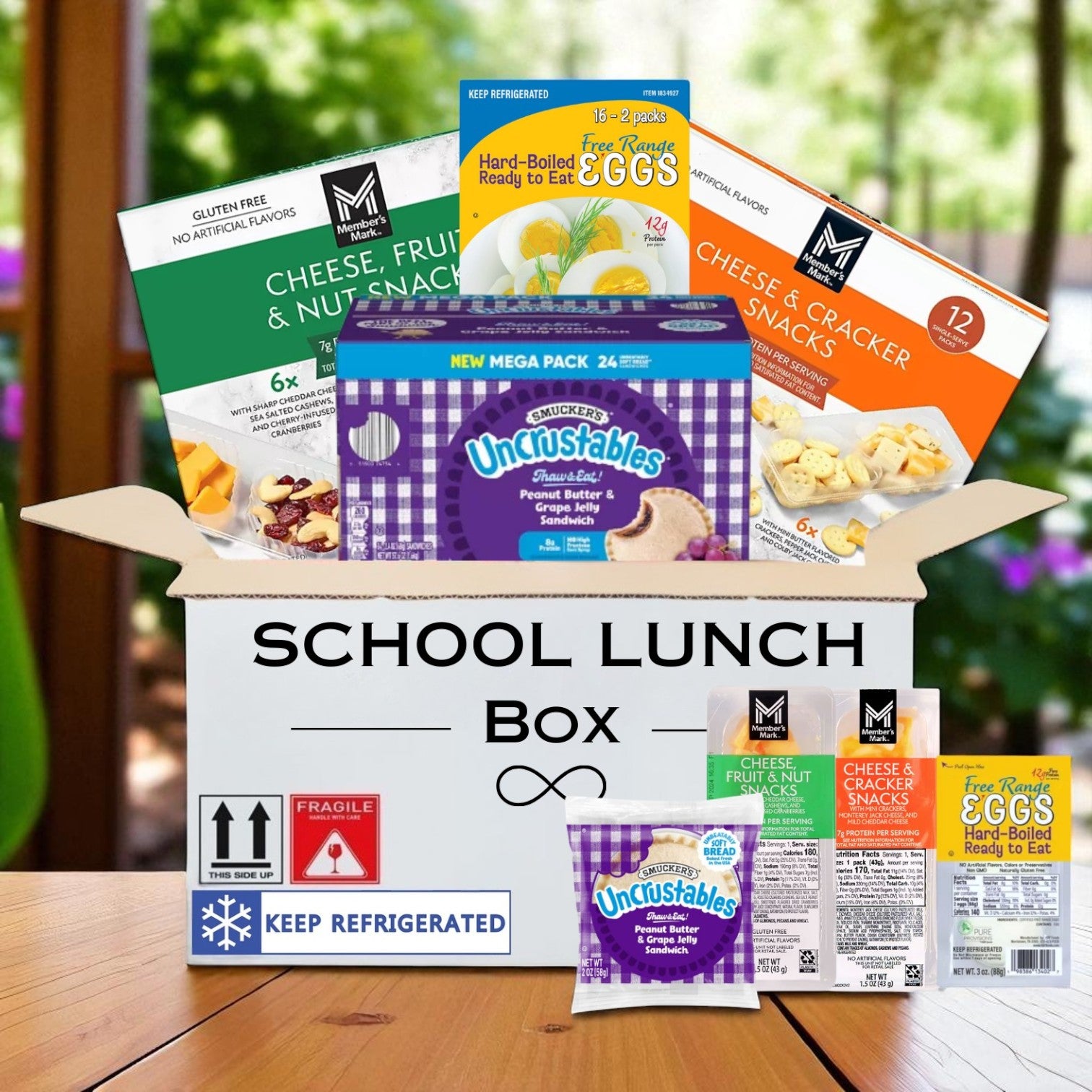 School Lunch Box – Kid-Approved Snack & Lunch Pack- 54 Items!