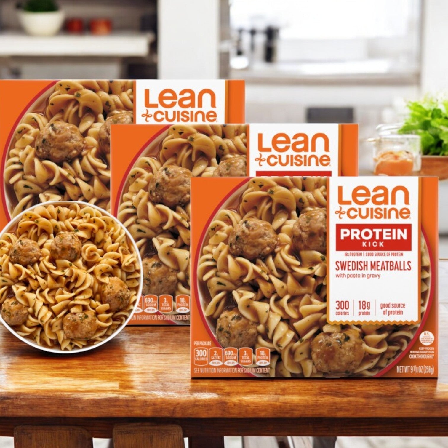 Lean Cuisine Swedish Meatballs with Pasta-9 Oz- 3 Count