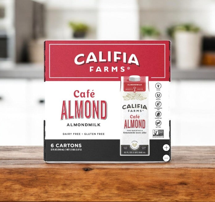 Califia Farms Cafe Almond Milk - Dairy Free 32 oz., 6 Count , 1 Pack