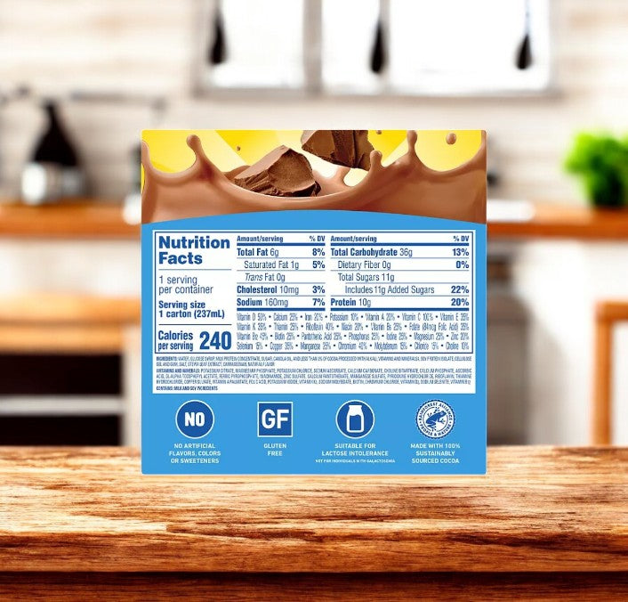 Carnation Breakfast Essentials Ready to Drink, Rich Milk Chocolate 8 Oz, 24 Pack- 1 Case