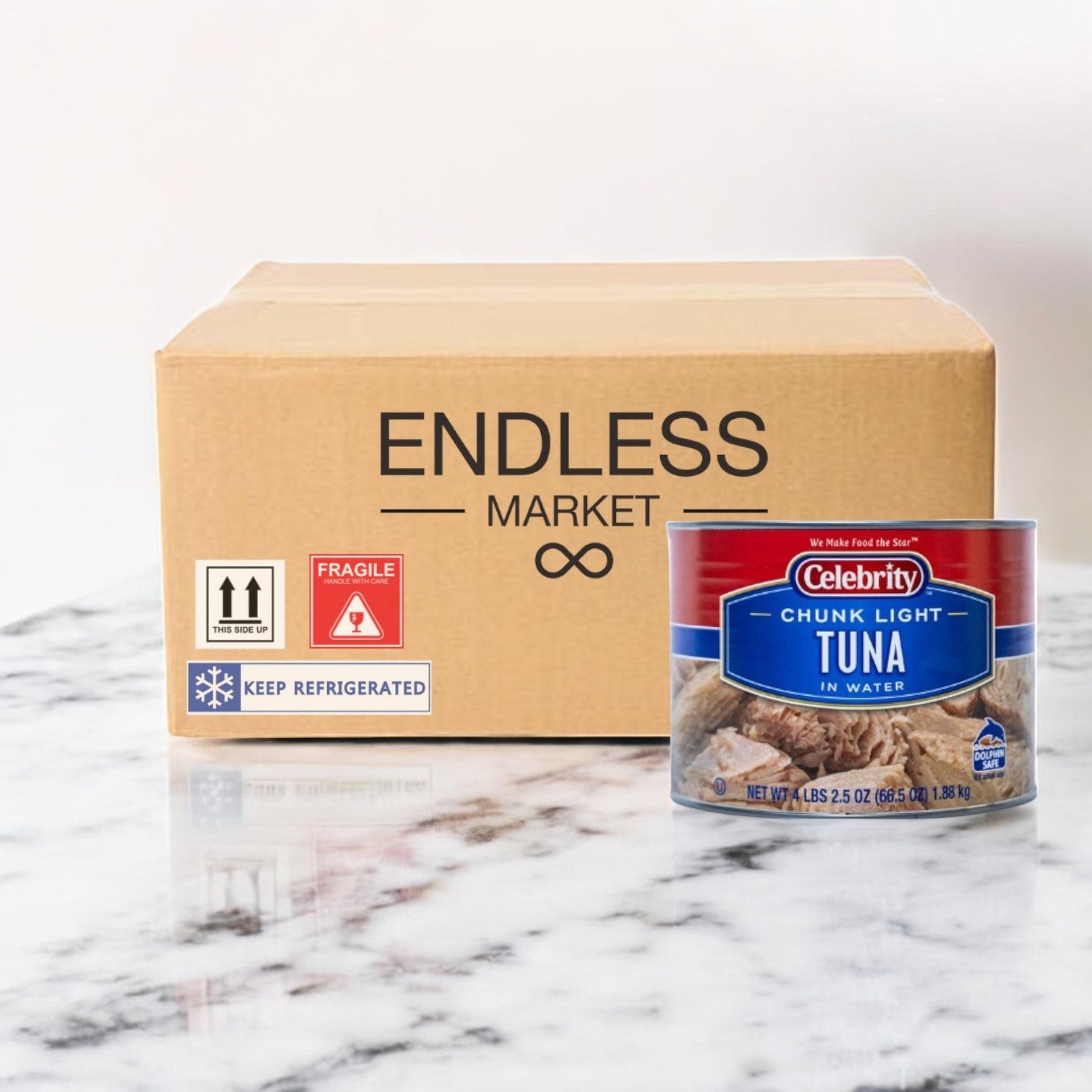 Chef's Quality - Chunk Light Tuna in Water - 66.5 oz Can- 6 Per Case