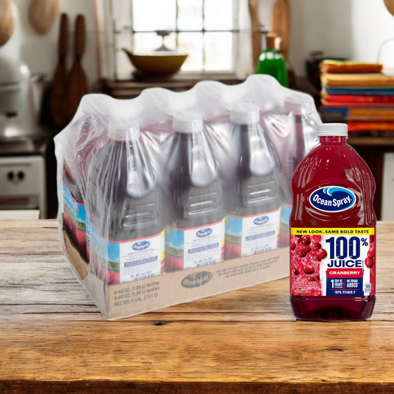 Ocean Spray Cranberry Juice- 8 Count-64 Oz- 1 Case