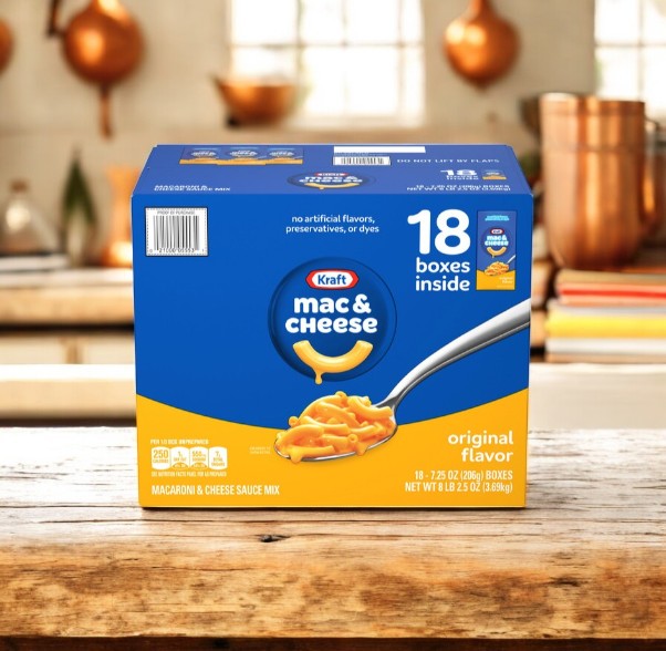Kraft, Macaroni & Cheese Dinner, 7.25 oz, 18-Count- 1 Case