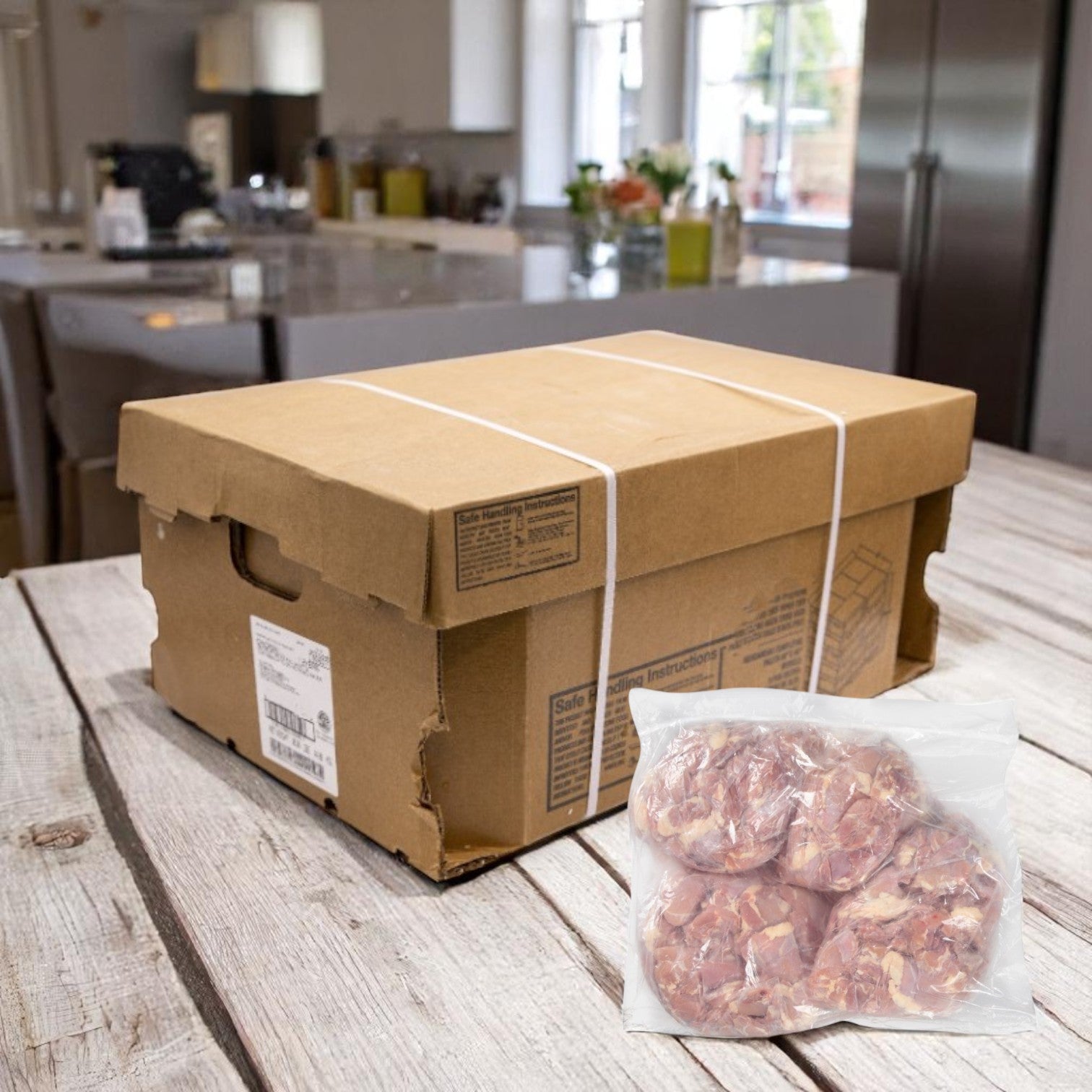 Chicken Cvp Thighs Boneless-skinless Halal- 40 Pound Box- 1 Case