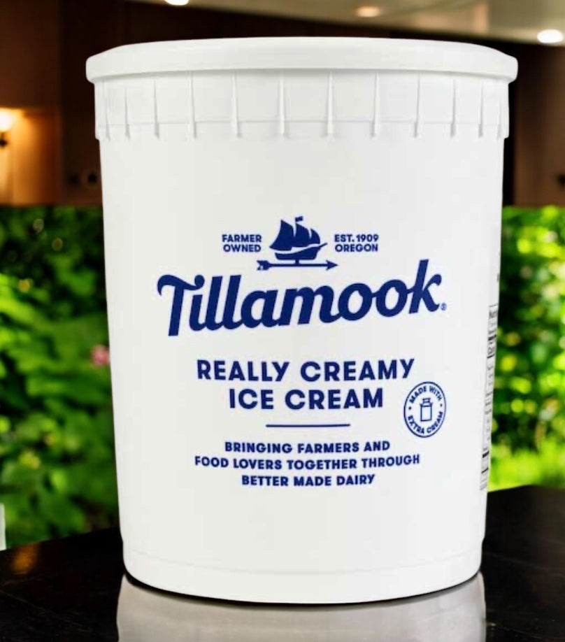 Tillamook Mint Chocolate Ice Cream, 3-Gallon Tub