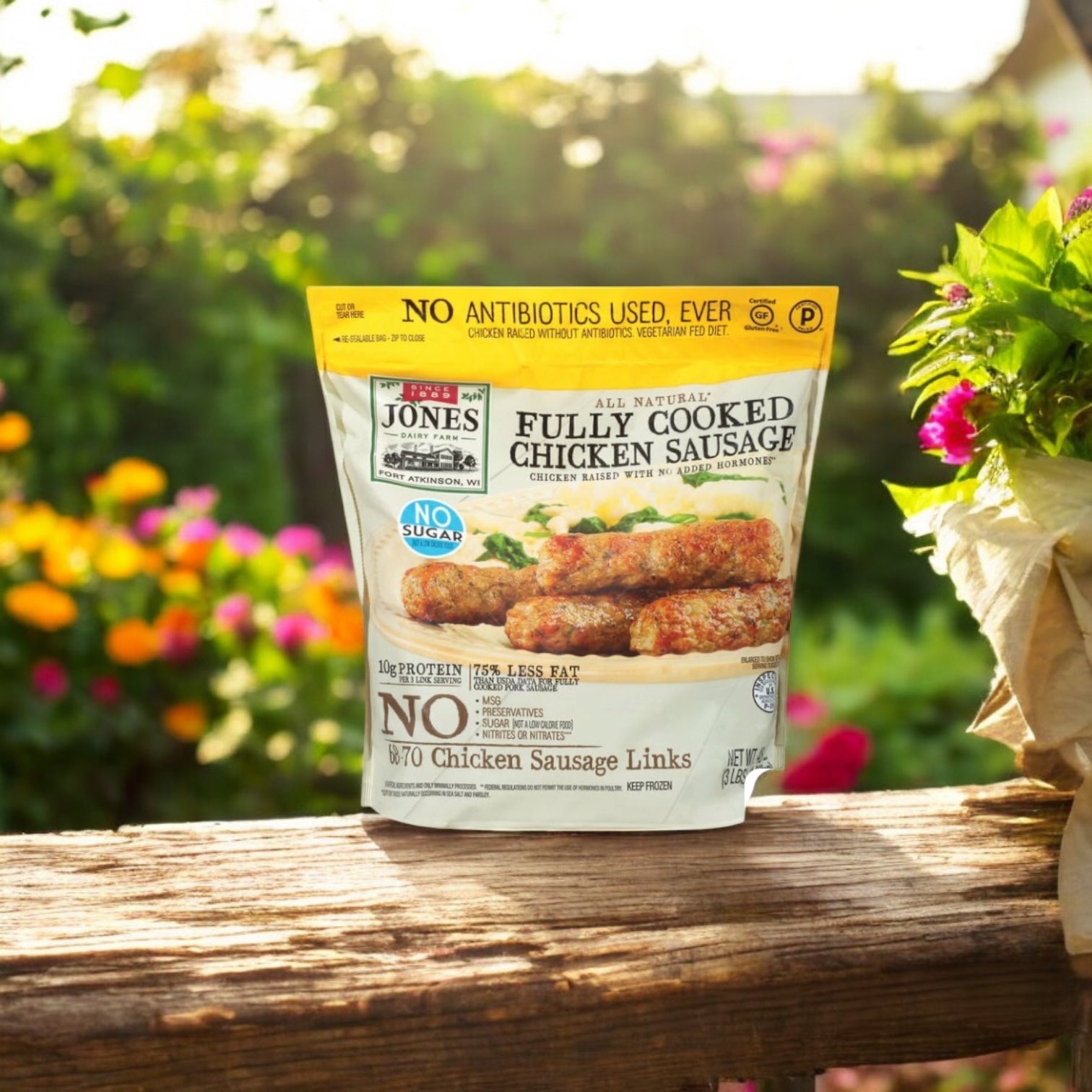 Jones Dairy Farm All Natural Fully Cooked Chicken Sausage, 48 oz