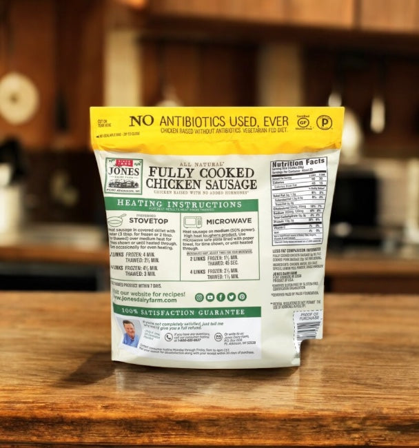 Jones Dairy Farm All Natural Fully Cooked Chicken Sausage, 48 oz