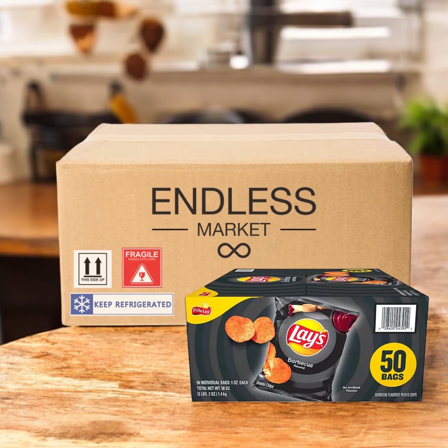 Lay's® Barbecue Flavored Potato Chips Snack Chips 1.5 oz, 50 pk