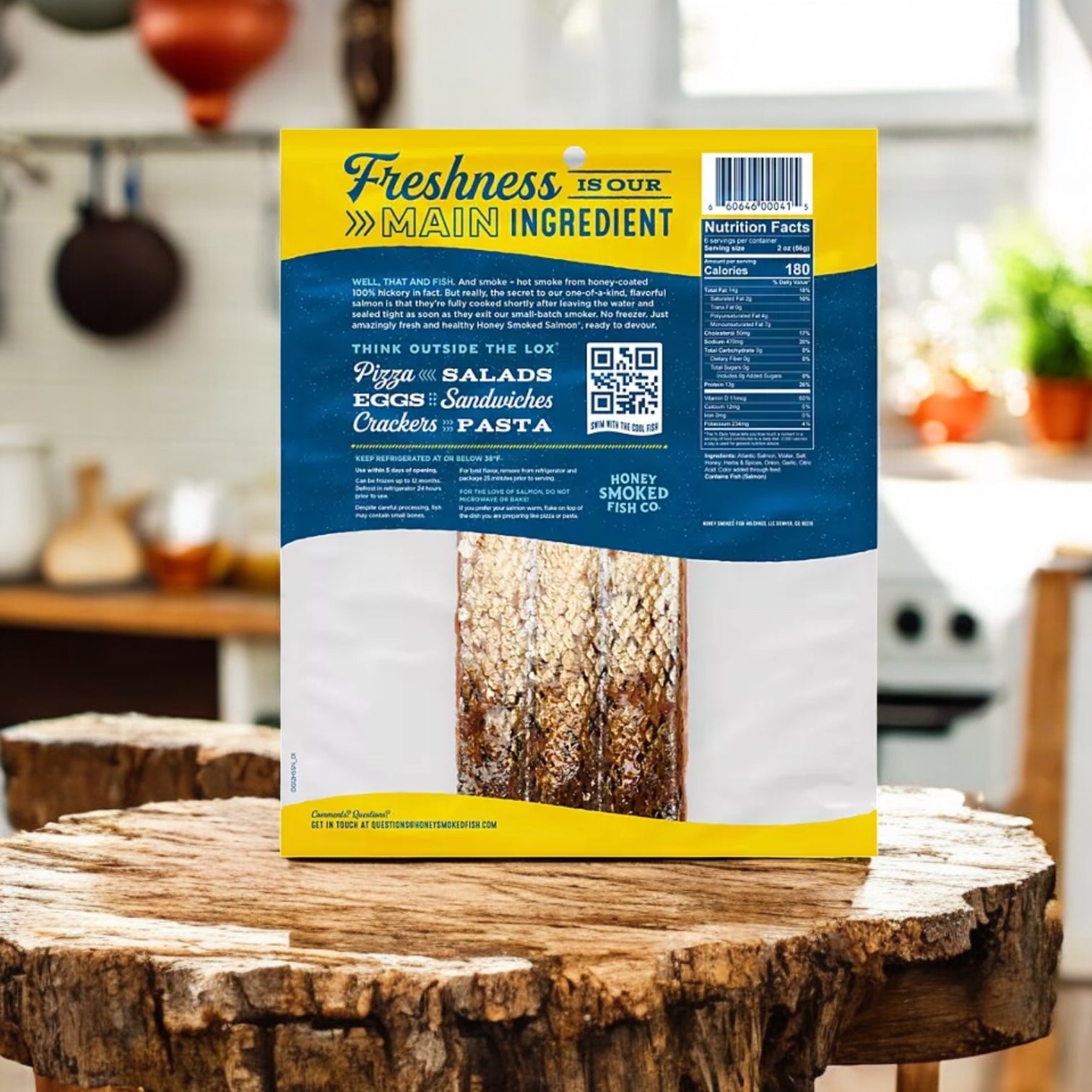 Honey Smoked Salmon, Original Flavor, 12 oz