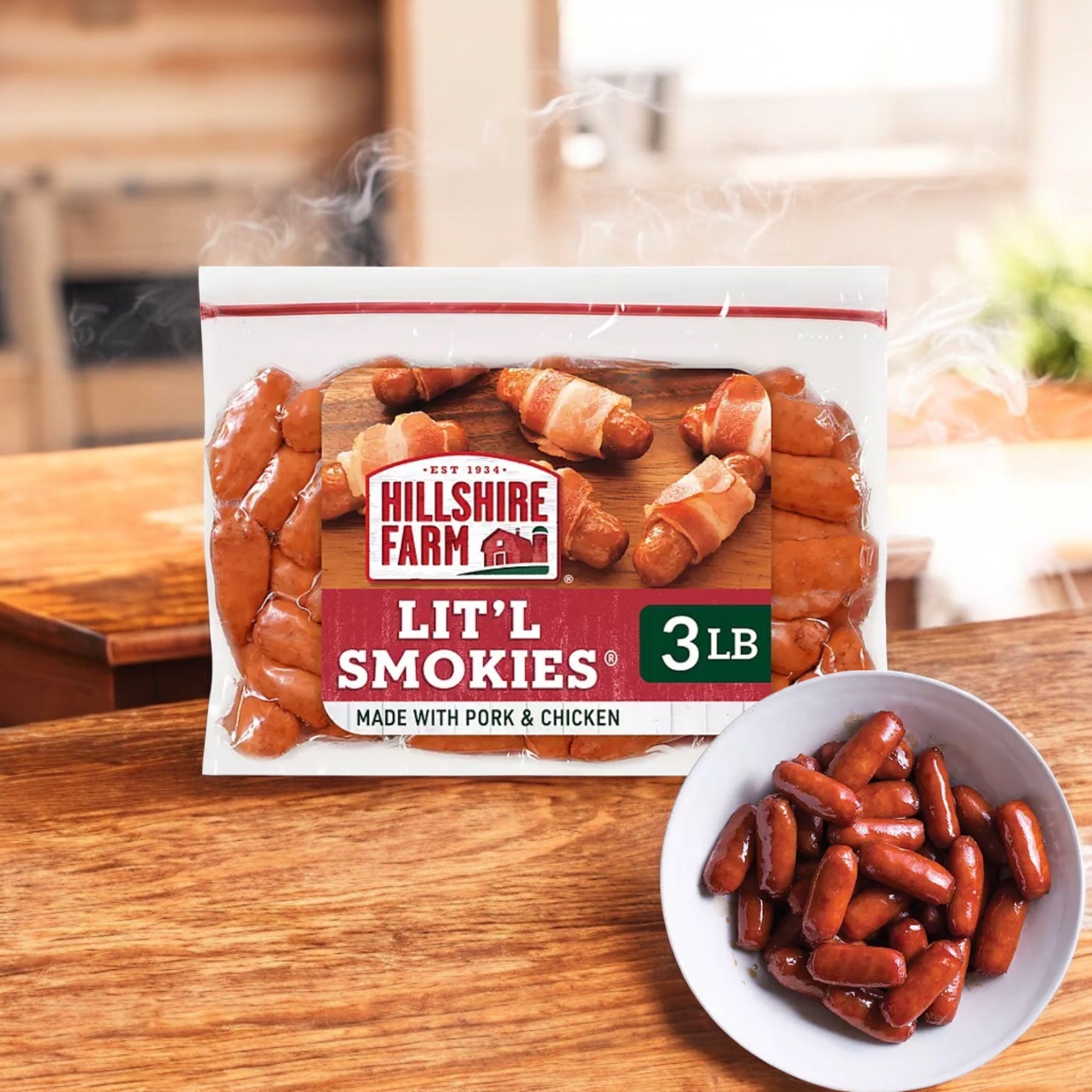 Hillshire Farm Lit'l Smokies Smoked Sausage, 3 lbs.