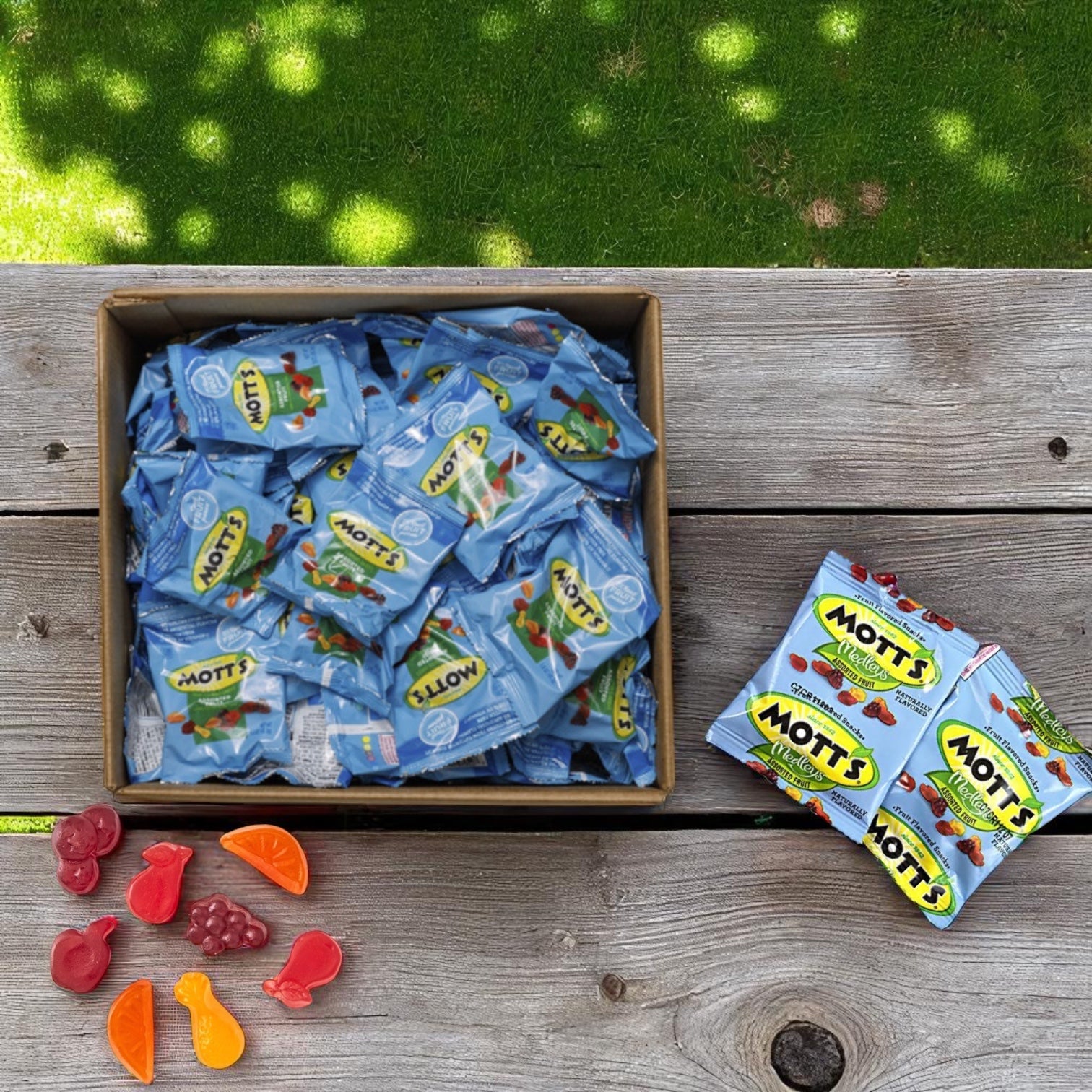 Mott's Snack Fruit Gummies Assorted Fruit 144 case