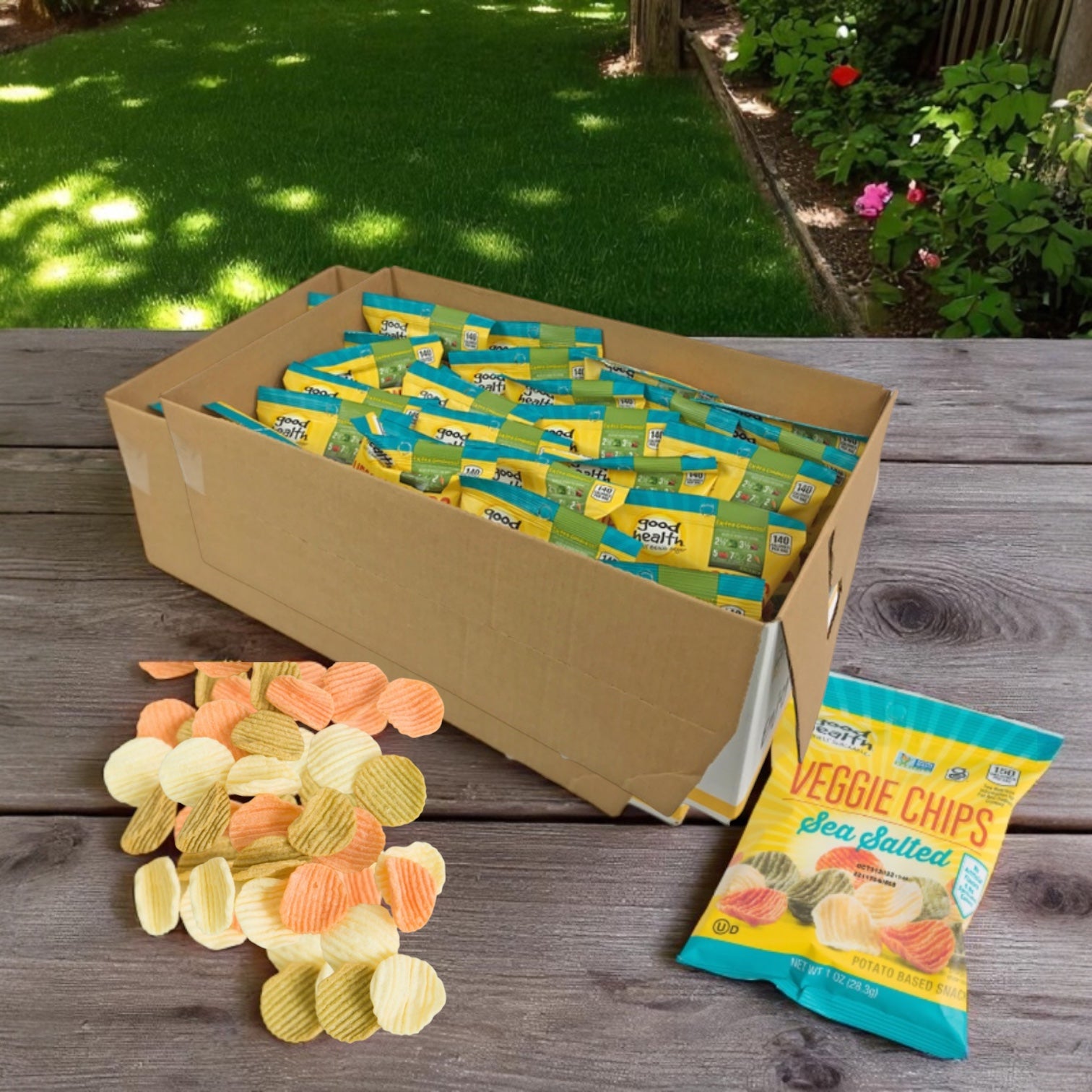 Good Health Vegetable Chip Snack 24 Case (1 oz)